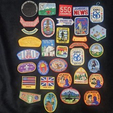 33 BSA Boy Scouts of America and OA Order of the Arrow Patches Vintage picture
