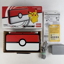 Nice Nintendo 2DS XL PokeBall Edition - Complete In Box CIB - USA Model Pokemon picture