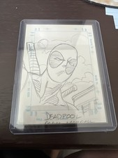 1998 SkyBox Marvel Creators Marc Morrell Sketchagraph Deadpool Sketch- 1/1  picture
