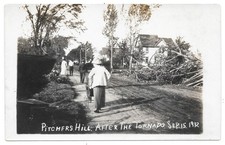 RPPC 1912 Pitcher Hill Syracuse NY Tornado Damage Real Photo Postcard picture