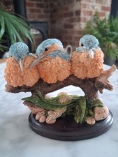 Vintage Country Artists Kingfisher Chicks Figurine CA 722 Early Days Birds... picture