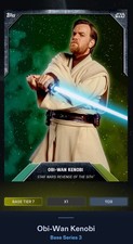 Star Wars Card Trader 2016 Tier 7 Green Gradient Obi-Wan Kenobi picture