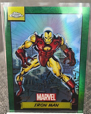 Topps 2024 Topps Chrome Marvel Iron Man  #13 True Green Refractor /99 *SUB RDY* picture