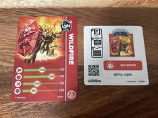Wildfire Skylanders Trap Team Card and Sticker picture