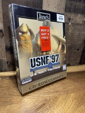 VINTAGE Janes USNF '97 US Navy Fighters CDROM PC Classics **NEW IN BOX SEALED** picture