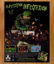 Centipede Playstation Infestion - Video Game Print Ad Poster Promo Art 1999 picture