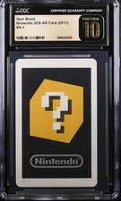 2011 Nintendo 3DS AR Card #A-1 Item Block CGC 10 picture