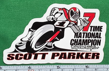 Troy Lee Designs Scott Parker Reproduction 9.5cm Durable Die-Cut Vinyl Sticker picture