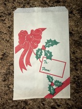 Vintage Christmas Department Store Bags Mid-1950s to Early 1960s. Lot of 10 picture