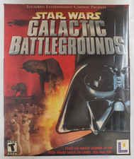 Star Wars Galactic Battlegrounds PC Game Big Box Lucas Arts RTS Windows CIB picture