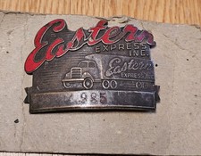 Hard To Find Vintage Eastern Express Inc Trucking Trucker's Cap Hat Badge Pin picture