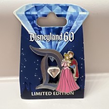 Sleeping Beauty- Disneyland 60th: Diamond 'D' Series Pin LE 3000 Princess Aurora picture