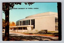 Topeka KS-Kansas, University Building Exterior, Postal PC Vintage Postcard picture