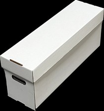 10 CSP COLLECT SAVE PROTECT Long DOUBLEWALL Cardboard Comic Book Storage Boxes  picture