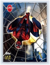 2002 Topps Spider-Man #3 Spider-Sense Glow Puzzle Insert Sticker Trading Card picture
