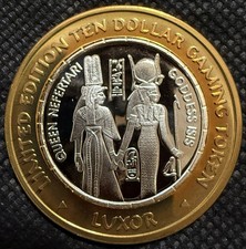 ⭐️LUXOR HOTEL & CASINO Limited Edition 999% .6 Oz Pure Silver Strke Center⭐️ picture