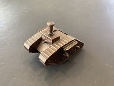 Rare 1919 Ronson Metal WWI BRITISH MARK I Tank Striker Table Lighter  picture
