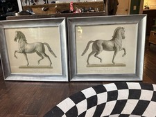 Pair of Framed Equestrian Horse Prints  Neoclassical Framed Artwork~20x26 picture