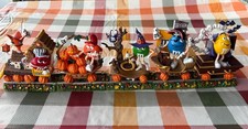 Danbury Mint - Jack-O-Lantern Express Halloween M&M's Train 5 Piece Set (RARE) picture