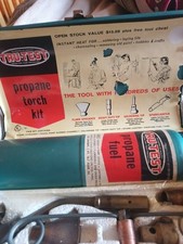 Vtg 1960s Tru-Test Propane Torch Kit Complete Metal Box True Value Hardware picture