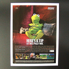 2000 Muppet RaceMania Video Game Print Advertisement Poster Sony PS1 Ad 00s picture