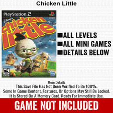 Chicken Little 100% PS2 Memory Card All CHEATS ITEMS picture