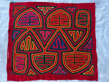vintage panama  Needlework traditional mola kuna Folk art appliqué sewn itS9 picture