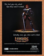 Legends Of Might And Magic PC Original 2001 Ad - 3DO Video Game Promo picture