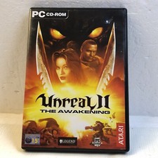 UNREAL II 2 THE AWAKENING PC CDROM 2002 Epic Atari 3 Disc Set Uk Euro Version picture