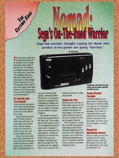 1994 Sega Nomad Cutting-Edge Preview Original Advertisement / Retro Wall Art v1 picture