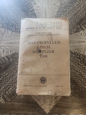 VTG 1955 Self-Propelled 8-Inch Howitzer T108 Manual TM9-7220 ORIGINAL (May 1955) picture