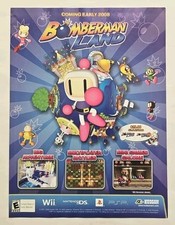 2008 Bomberman Land Wii Nintendo DS, PSP Original Print Ad - 7.75