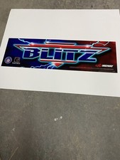 NFL Blitz NEW OLD STOCK Arcade Game Marquee/Translite, Midway 1997 picture