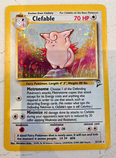 Pokémon TCG - Clefable Holo - Rare Card - Base Set 2 - 5/130 picture