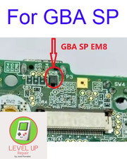 GBA SP EM8 Replacement – High-Quality Repair Part by Level Up Repair picture