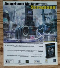 American McGee Scrapland Xbox PC 2005 Video Game Poster Ad Art Print Promo Rare picture