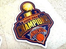 2 pack NBA CHAMPIONS 2026 NEW YORK KNICKS WEATHERPROOF FULL COLOR DECAL STICKER picture