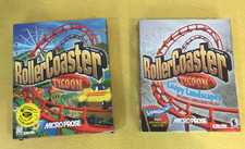 Roller Coaster Tycoon & Loopy Landscapes Bundle & Original Big Boxes 1999 2000 picture