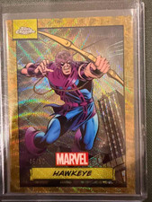 2024 Topps Chrome Marvel Hawkeye #49 Gold Refractor 16/50 Clint Barton picture