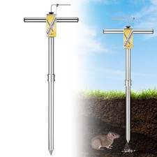 Gopher & Mole Bait Applicator, Stainless Steel Gopher/Mole/Vole Killer, Durab... picture