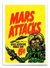 Space Adventure Bubble Gum 1994 Topps Mars Attacks Promo #NNO picture