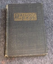 CLEAN 1913 ANTIQUE DAILY FOOD FOR CHRISTIANS MINI DEVOTIONAL BOOK picture