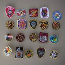 LOT OF 20  FIRE DEPT & Haz Mat Patch Lot USA Midwest Texas Etc E picture