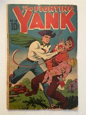 THE FIGHTING YANK #18 Alex Schomburg Nedor 1946 CLASSIC KIDNAPPING ISSUE picture