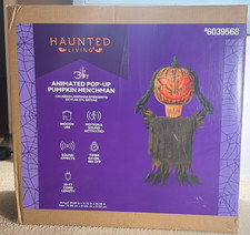 Haunted Living 3 ft Animated Pop Up Pumpkin Henchman - Halloween Animatronic picture