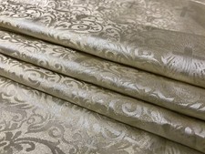 Beige / Gold Brocade Material for Liturgical Vestment and Religious Costumes picture