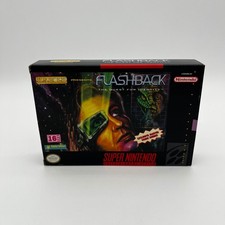 Flashback The Quest for Identity Super Nintendo SNES Complete CIB Authentic picture
