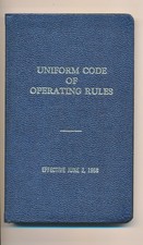 UNIFORM CODE OF OPERATING RULES EFFECTIVE JUNE 2, 1968 NEW CLOTHBOUND EDITION picture