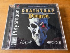 Deathtrap Dungeon PS1 Complete CIB w/ Manual & Registration Card Tested picture