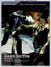 Dark Sector PS3 Xbox 360 D3 Publisher Action Game 2008 Full Page Print Ad picture